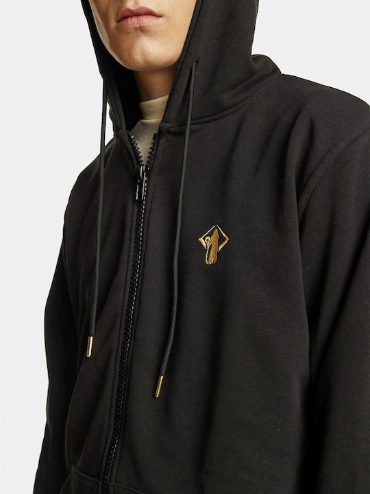 Men's Sweatshirt with Black Hood 0013_bk