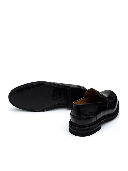 Δερμάτινα Ανδρικά Loafers σε Μαύρο Χρώμα