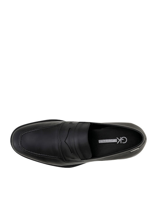 Leder Herren Mokassins in Schwarz Farbe