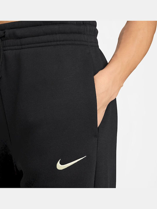 Sportswear Sweatpants Flared Fleece Black