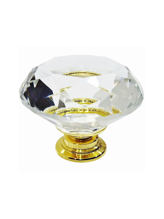ACM Ръкохватка Мебел от Метал & Zamak & Crystal Gold-glossy 12022-000-ORO1