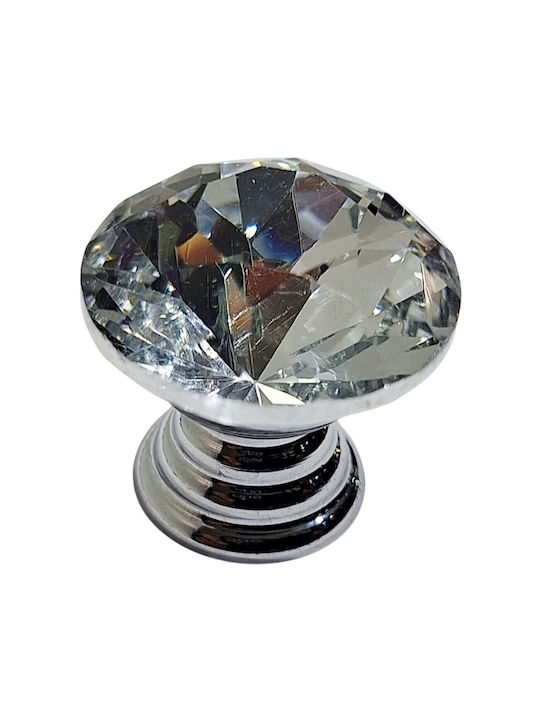 ACM Knob Furniture made of Metallic & Zamak & Crystal Chrome Glossy 11958-000-ORO1 1pcs
