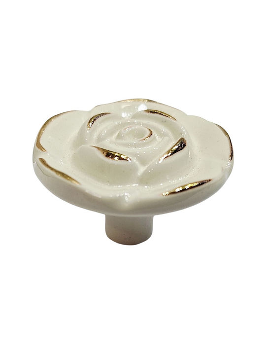 ACM Knob Furniture made of Zamak & Metallic Beige-gold 12020-000-12B1 1pcs