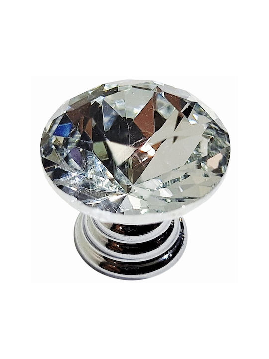 ACM Knob Furniture made of Metallic & Zamak & Crystal Chrome Glossy 11958-000-ORO1 1pcs