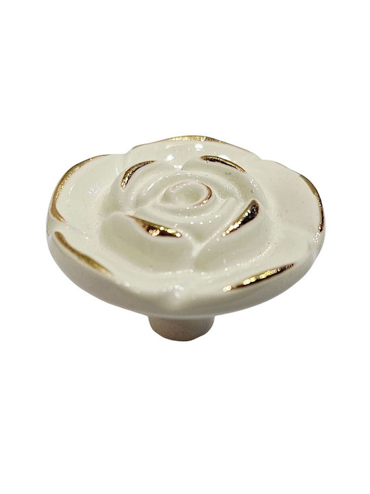ACM Knob Furniture made of Zamak & Metallic Beige-gold 12020-000-12B1 1pcs