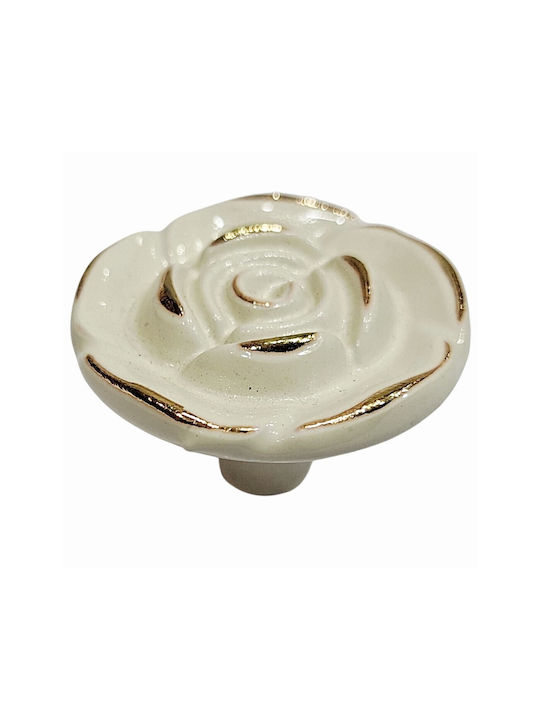 ACM Knob Furniture made of Zamak & Metallic Beige-gold 12020-000-12B1 1pcs