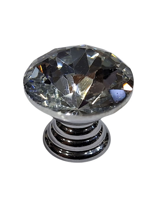 ACM Knob Furniture made of Metallic & Zamak & Crystal Chrome Glossy 11958-000-ORO1 1pcs