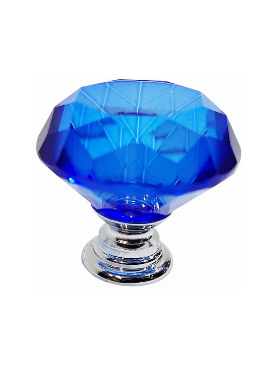 ACM Knob Furniture made of Metallic & Zamak & Crystal Chrome Glossy 31mm (Center Distance 31mm) 12003-000-ORO1 1pcs