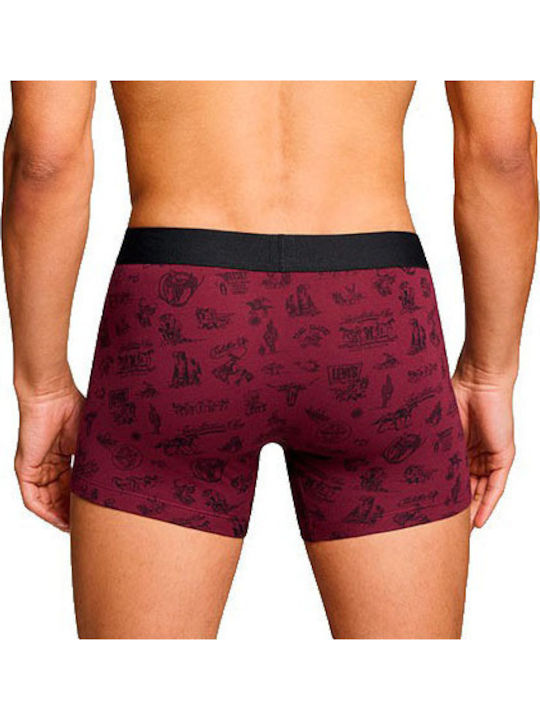 Herren Boxershorts Black - Red 2Packung