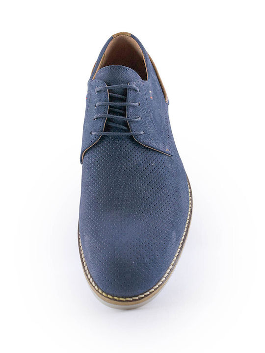 2801 Men's Leather Casual Shoes Blue
