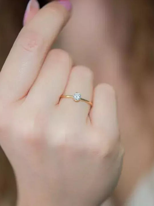 Single Stone from Gold 14K