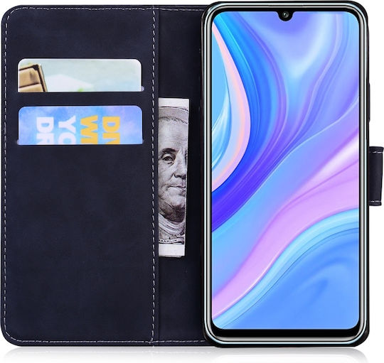 Сгъваемо Портмоне Кожа / Изкуствена кожа / Силикон Черен (Huawei P Smart S / Y8P)