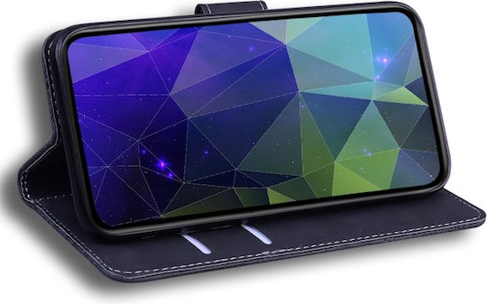 Сгъваемо Портмоне Кожа / Изкуствена кожа / Силикон Черен (Huawei P Smart S / Y8P)