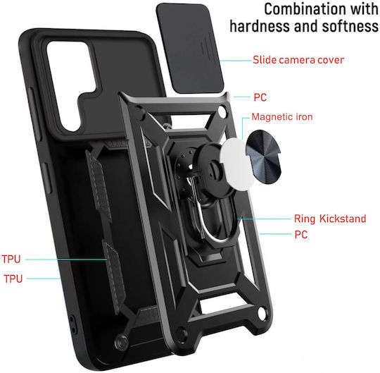 Bodycell Slide Cover Back Cover Metallic Black (Poco F7 Ultra)