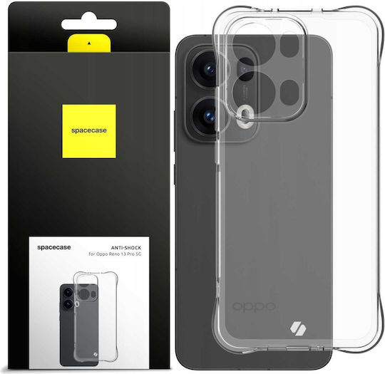 Spacecase Anti-shock Back Cover Silicone 1mm with Strap Transparent (Oppo Reno13 Pro)