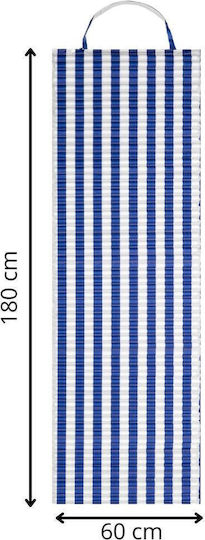 Covoraș De Plajă Epe Spumă Pliabil Mâner Prindere 180x60x1 Cm Dungi Albastre