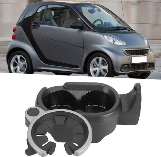 Carman Car Cup Holder 3 Positions for Console Smart Fortwo 450 (1998-2007) & 451 (2007-2014)