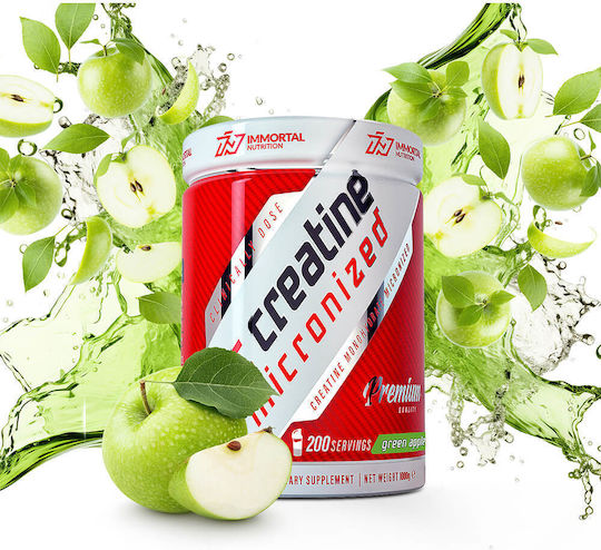 Immortal Nutrition Epic Creatine Μικρονισμένη Μονοϋδρική Κρεατίνη 5000mg με Γεύση Πράσινο Μήλο 1000gr