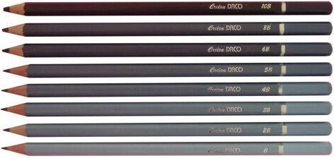 Black Pencil Hardness 1b 2b 3b 4b 5b 6b 8b 10b Daco