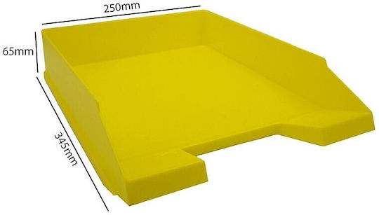 Тава За Документи Органайзер За Офис 34.5x25x6.5 См Жълта