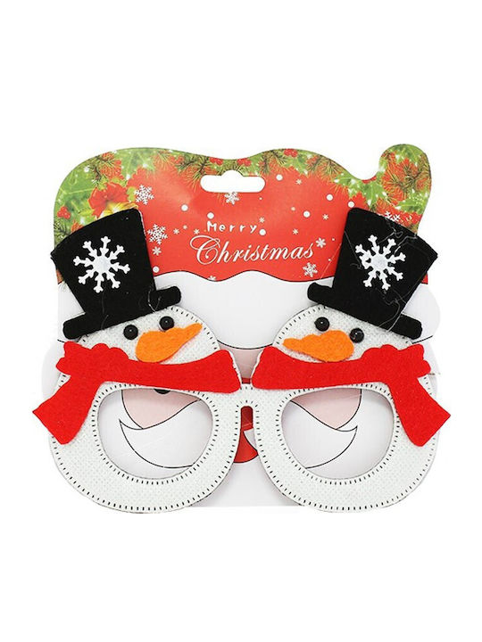 Weihnachtsbekleidungsaccessoires Weihnachtsbrillen Schneemann Figur Schneemann Party Pappe