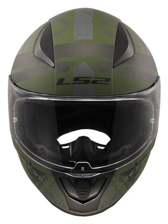 LS2 Rapid II FF353 Thunder Birds Matt Military Motorcycle Helmet Full Face ECE 22.06 1300gr