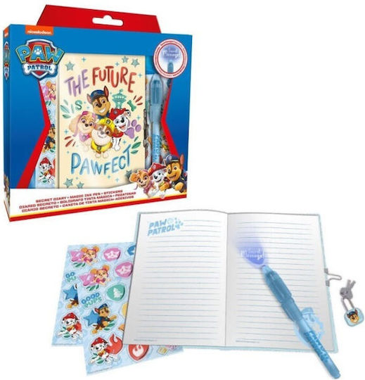Kids Licensing Paw Patrol Children's Diary Future Is Pawfect Magic Pen Stickers