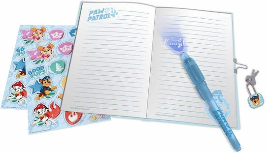 Kids Licensing Paw Patrol Children's Diary Future Is Pawfect Magic Pen Stickers