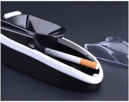 Electric Cigarette Making Machine Foxmag24 Metal Head Portable Black