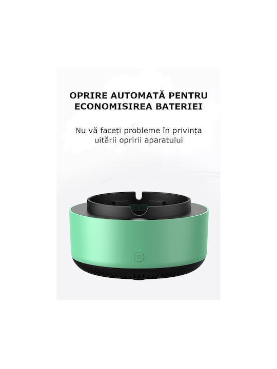Cenușare Electrică Purificator De Aer Cu Ventuză Epoxidică Antitopire Deodorant Eliminator De Miros Verde