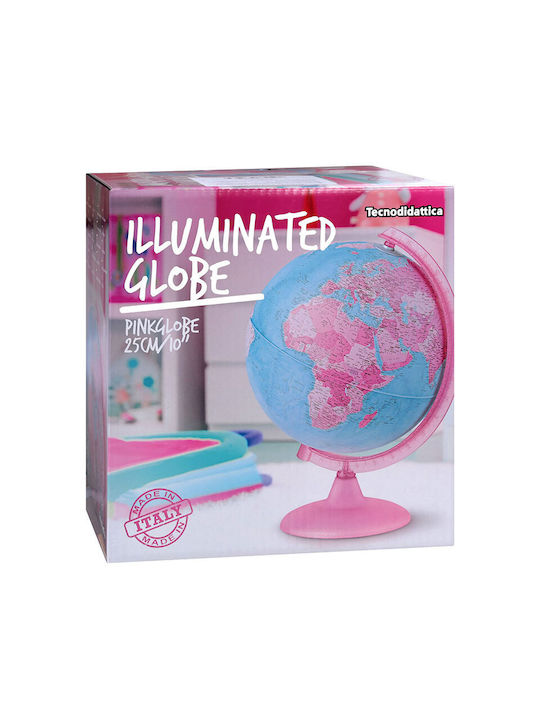 Illuminated Globe Nova Rico Pinkglobe 25 Cm