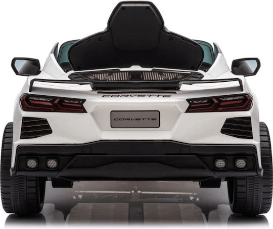 Corvette C8 Einsitzer Lizensiert 12 Volt Weiß Kinderfahrzeuge CARS-TR2309R/C-12V-Weiß