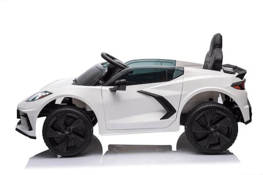 Corvette C8 Einsitzer Lizensiert 12 Volt Weiß Kinderfahrzeuge CARS-TR2309R/C-12V-Weiß