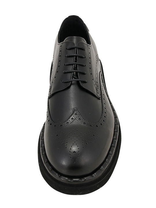 Δερμάτινα Ανδρικά Oxfords Μαύρα
