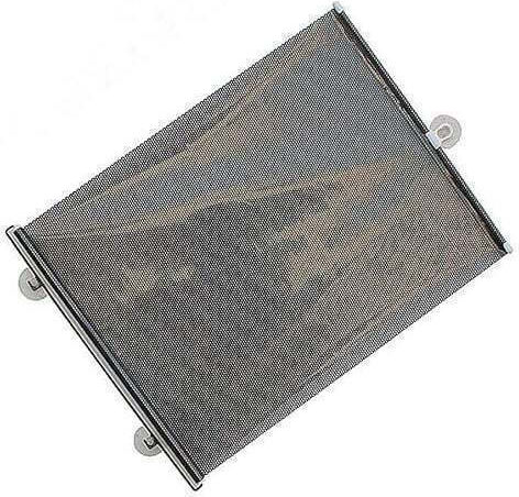 Car Sunshade With Suction Cup Size 45cm X 125cm Retractable Black