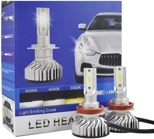 Set 2 Lămpi Auto Led H1 F9 Super Canbus Led Far 12V 60W 8000lm 6000K