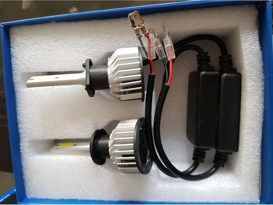 Set 2 Lămpi Auto Led H1 F9 Super Canbus Led Far 12V 60W 8000lm 6000K