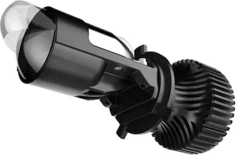 Set 2 Lămpi Auto H4 Bi-led Lentilă Fascicul Dual 10000 Lm Lumină Albă Rece 100w Negru