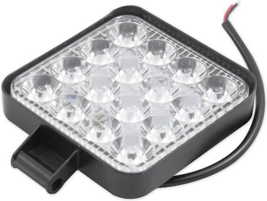 Proiector Auto Led Offroad 48w 16 Leduri Halogen 10-30v Carcasă din Aluminiu Ip67