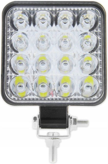 Proiector Auto Led Offroad 48w 16 Leduri Halogen 10-30v Carcasă din Aluminiu Ip67