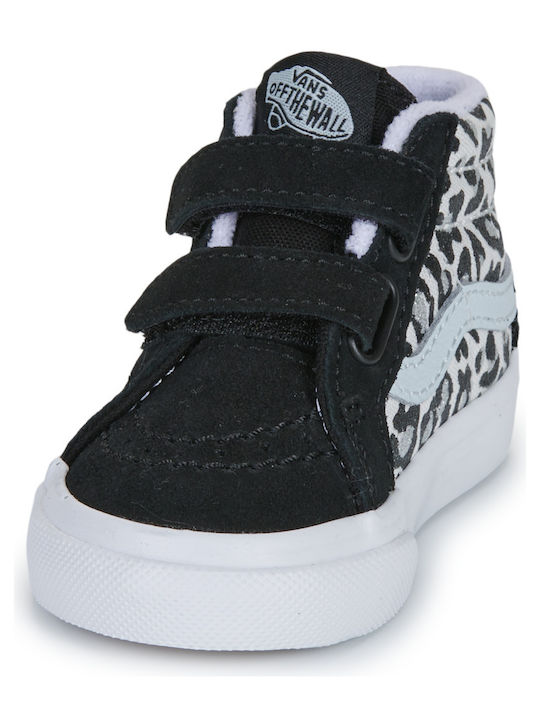 Sk8-mid Reissue V Παιδικά Sneakers High με Σκρατς Μαύρα