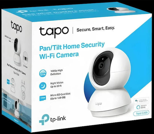 TP-LINK Tapo C200C v1 IP Surveillance Camera Wi-Fi Full HD 1080p with Two-Way Communication and Lens 4mm
