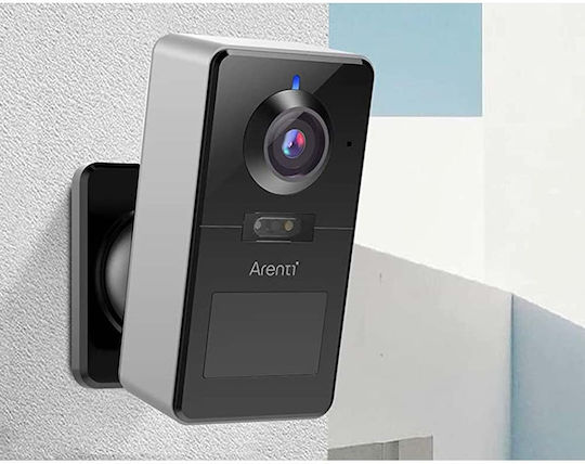 Arenti Power1 IP Überwachungskamera Full HD+ 4MP Wasserdicht Batteriebetrieben mit Zwei-Wege-Kommunikation