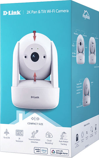 D-Link DCS-6501LH IP Surveillance Camera Wi-Fi Full HD+ 3MP with Two-Way Communication and 3.6mm Lens