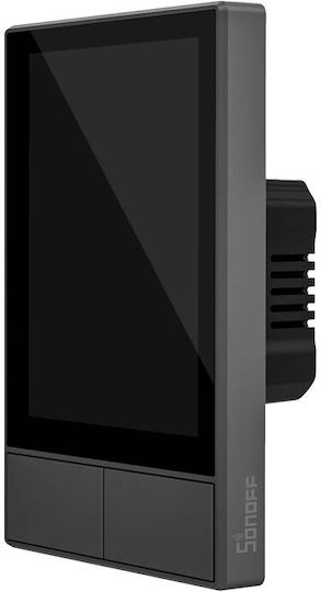 Sonoff Nspanel Vertiefter Elektrischer Wandtaster mit Touchscreen Wi-Fi Schwarzer