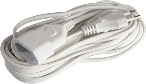 CHaralampidis Extension Cable Cord 2 x 0.75mm²/5m White