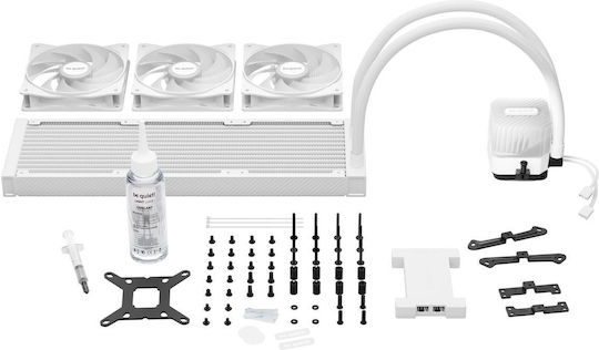 Be Quiet Light Loop Охлаждане AIO CPU с 3 Вентилатора 120mm и RGB Осветление Бял
