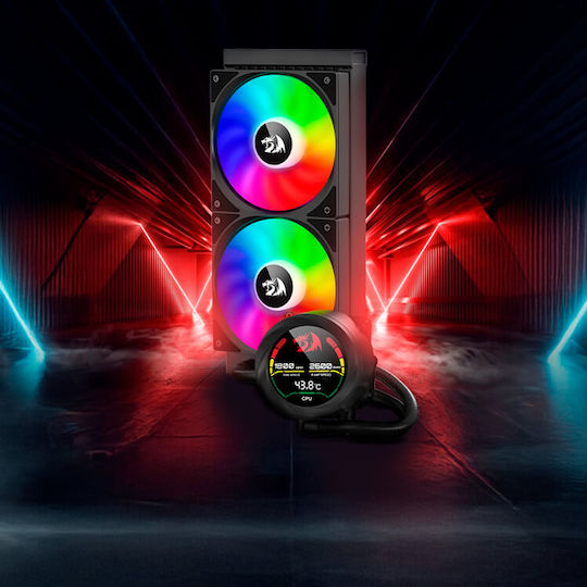 Redragon CCW-1019 Υδρόψυξη AIO CPU με 2 Ανεμιστήρες 120mm και RGB Φωτισμό