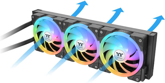 Thermaltake MAGFloe 420 Ultra Water Cooling AIO CPU With 3 120mm Fans And ARGB Lighting