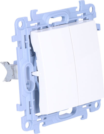 Kontakt-Simon Waterproof Recessed Wall Switch Two-Way without Frame White